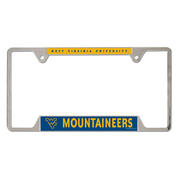 West Virginia Mountaineers Metal License Plate Frame