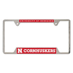 Wholesale-Nebraska Cornhuskers Metal License Plate Frame