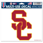 Wholesale-USC Trojans Multi-Use Decal -Clear Bckrgd 5" x 6"