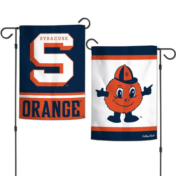 Wholesale-Syracuse Orange /College Vault Garden Flags 2 sided 12.5" x 18"