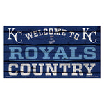 Kansas City Royals Wood Sign 13"x24" 1/4" thick