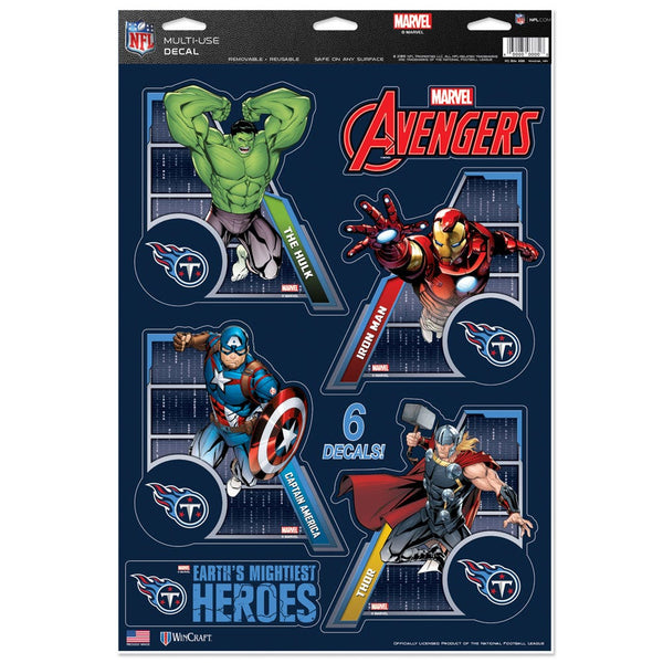 Tennessee Titans / Marvel (c) 2021 MARVEL Multi-Use Decal 11" x 17"