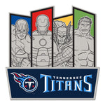 Tennessee Titans / Marvel (c) 2021 MARVEL Collector Pin Jewelry Card
