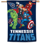 Tennessee Titans / Marvel (c) 2021 MARVEL Vertical Flag 28" x 40"