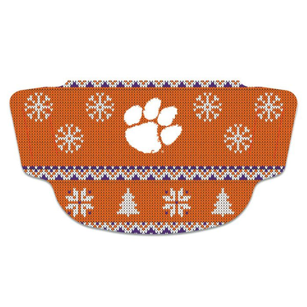 Wholesale-Clemson Tigers / Ugly Sweater Ugly Sweater Fan Mask Face Covers