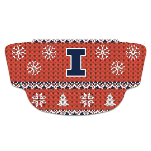 Wholesale-Illinois Fighting Illini / Ugly Sweater Ugly Sweater Fan Mask Face Covers