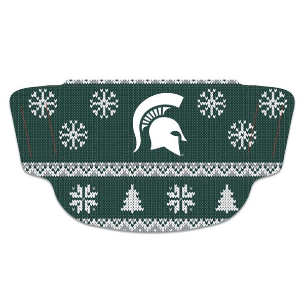 Wholesale-Michigan State Spartans / Ugly Sweater Ugly Sweater Fan Mask Face Covers