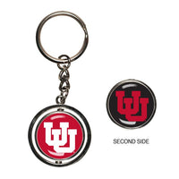 Wholesale-Utah Utes Spinner Key Ring