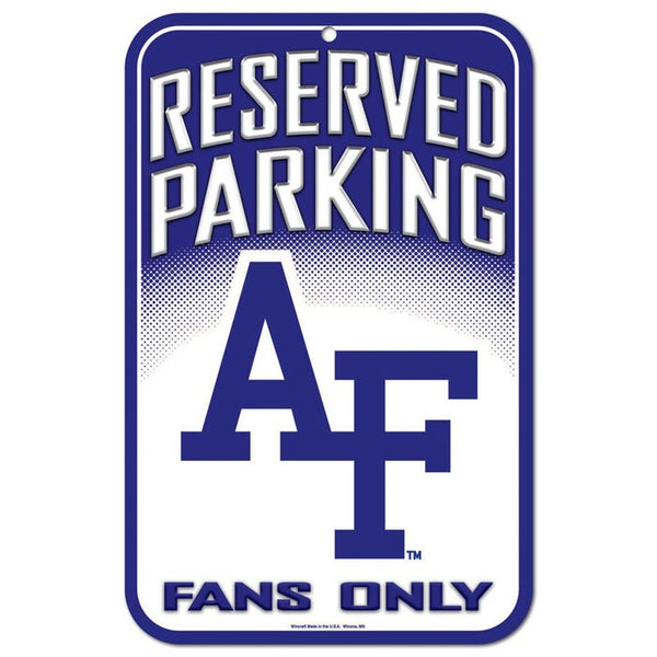 Air Force Falcons Reserved Parking Plastic Sign 11" x 17"
