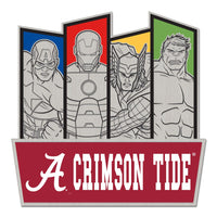 Alabama Crimson Tide / Marvel (c) 2021 MARVEL Collector Pin Jewelry Card
