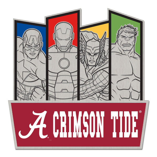 Alabama Crimson Tide / Marvel (c) 2021 MARVEL Collector Pin Jewelry Card