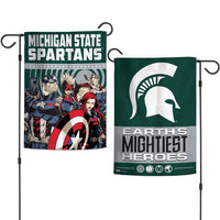 Wholesale-Michigan State Spartans / Marvel (c) 2021 MARVEL Garden Flags 2 sided 12.5" x 18"