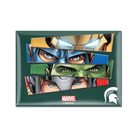 Wholesale-Michigan State Spartans / Marvel (c) 2021 MARVEL Metal Magnet 2.5" x 3.5"