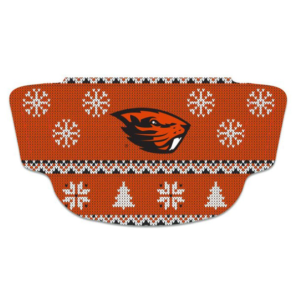 Wholesale-Oregon State Beavers / Littlest Fan MLB Ugly Sweater Fan Mask Face Covers