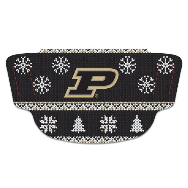 Wholesale-Purdue Boilermakers / Littlest Fan MLB Ugly Sweater Fan Mask Face Covers