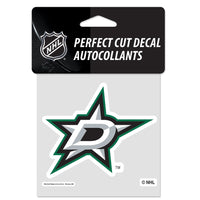 Dallas Stars Perfect Cut Color Decal 4" x 4"