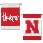 Wholesale-Nebraska Cornhuskers Vertical Flag 2 Sided 28" x 40"