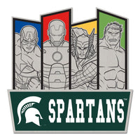 Wholesale-Michigan State Spartans / Marvel (c) 2021 MARVEL Collector Pin Jewelry Card