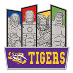 LSU Tigers / Marvel (c) 2021 MARVEL Collector Pin Jewelry Card