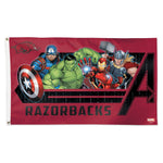 Arkansas Razorbacks / Marvel (c) 2021 MARVEL Flag - Deluxe 3' X 5'