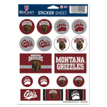 Wholesale-Montana Grizzlies Vinyl Sticker Sheet 5" x 7"