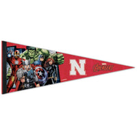 Wholesale-Nebraska Cornhuskers / Marvel (c) 2021 MARVEL Premium Pennant 12" x 30"