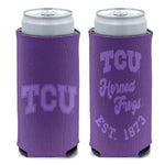 Wholesale-TCU Horned Frogs 12 oz Slim Can Cooler