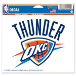 Oklahoma City Thunder Multi-Use Decal -Clear Bckrgd 5" x 6"
