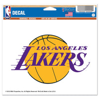 Los Angeles Lakers Multi-Use Decal -Clear Bckrgd 5" x 6"