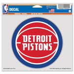 Detroit Pistons Multi-Use Decal -Clear Bckrgd 5" x 6"