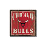 Chicago Bulls Wooden Magnet 3" X 3"