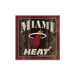 Miami Heat Wooden Magnet 3" X 3"