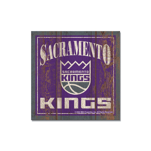 Sacramento Kings Wooden Magnet 3" X 3"