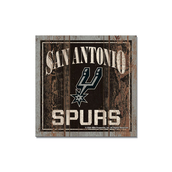 San Antonio Spurs Wooden Magnet 3" X 3"