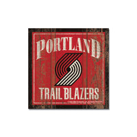 Portland Trail Blazers Wooden Magnet 3" X 3"