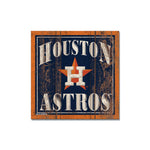 Houston Astros Wooden Magnet 3" X 3"