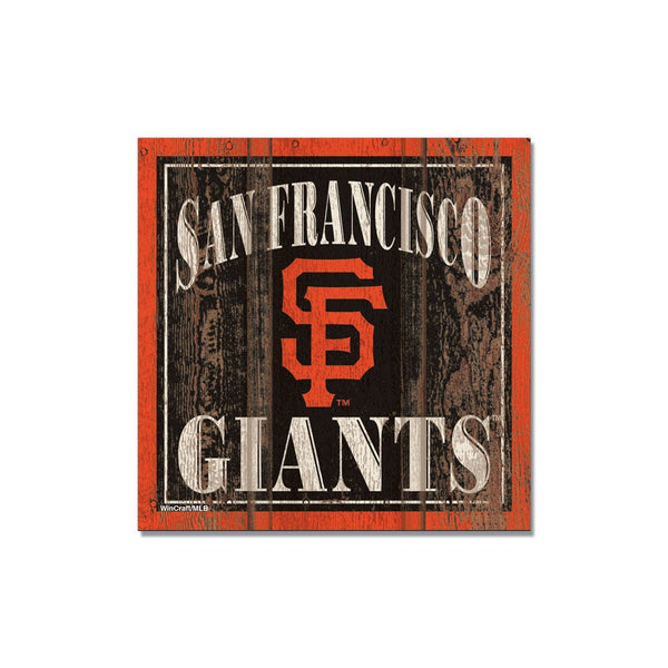 San Francisco Giants Wooden Magnet 3" X 3"