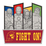 Wholesale-USC Trojans / Marvel (c) 2021 MARVEL Collector Pin Jewelry Card