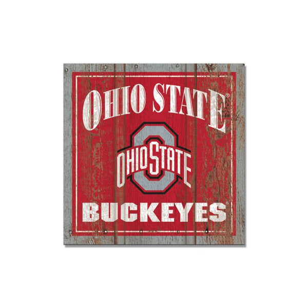 Wholesale-Ohio State Buckeyes Wooden Magnet 3" X 3"