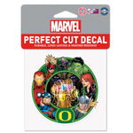 Wholesale-Oregon Ducks / Marvel (c) 2021 MARVEL Perfect Cut Color Decal 4" x 4"