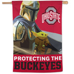 Wholesale-Ohio State Buckeyes / Star Wars MANDALORIAN Vertical Flag 28" x 40"