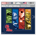 Ole Miss Rebels / Marvel (c) 2021 MARVEL Multi-Use Decal - cut to logo 5" x 6"