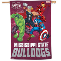 Wholesale-Mississippi State Bulldogs / Marvel (c) 2021 MARVEL Vertical Flag 28" x 40"