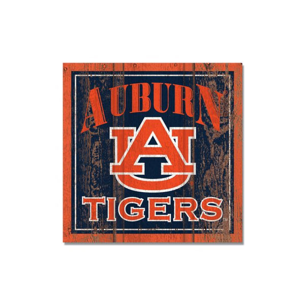 Wholesale-Auburn Tigers Wooden Magnet 3" X 3"