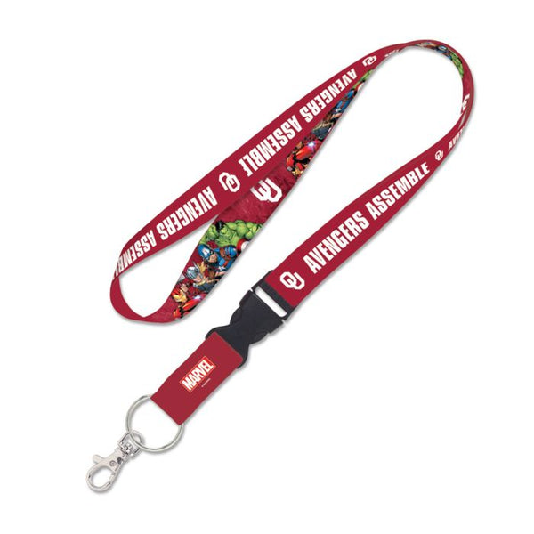 Wholesale-Oklahoma Sooners / Marvel (c) 2021 MARVEL Lanyard w/detachable buckle 1"