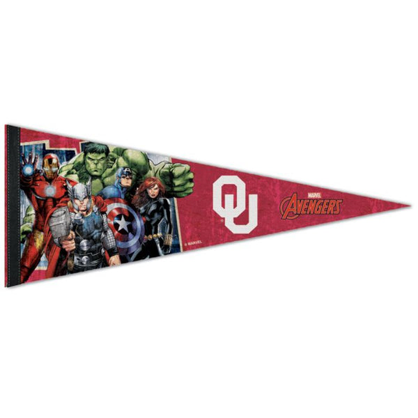 Wholesale-Oklahoma Sooners / Marvel (c) 2021 MARVEL Premium Pennant 12" x 30"