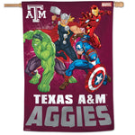 Texas A&M Aggies / Marvel (c) 2021 MARVEL Vertical Flag 28" x 40"