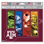 Texas A&M Aggies / Marvel (c) 2021 MARVEL Multi-Use Decal - cut to logo 5" x 6"