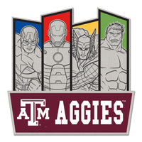 Texas A&M Aggies / Marvel (c) 2021 MARVEL Collector Pin Jewelry Card