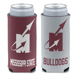 MISSISSIPPI STATE BULLDOGS / Vintage Collegiate Flying M Logo 12 oz Slim Can Cooler